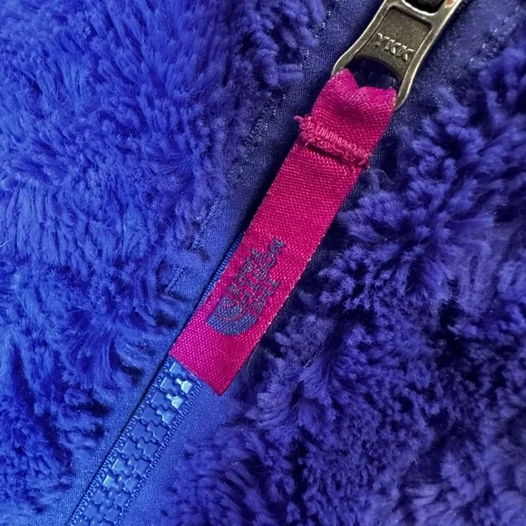NORTH FACE girls hooded jacket purple and pink size 6 - Picture 5 of 8